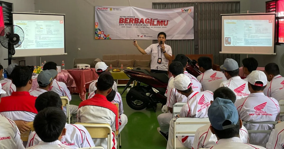 Wujudkan "Satu HATI", AHM dan Wahana Honda Bekali Siswa SMK Yappenda dengan Teknologi Otomotif Terkini